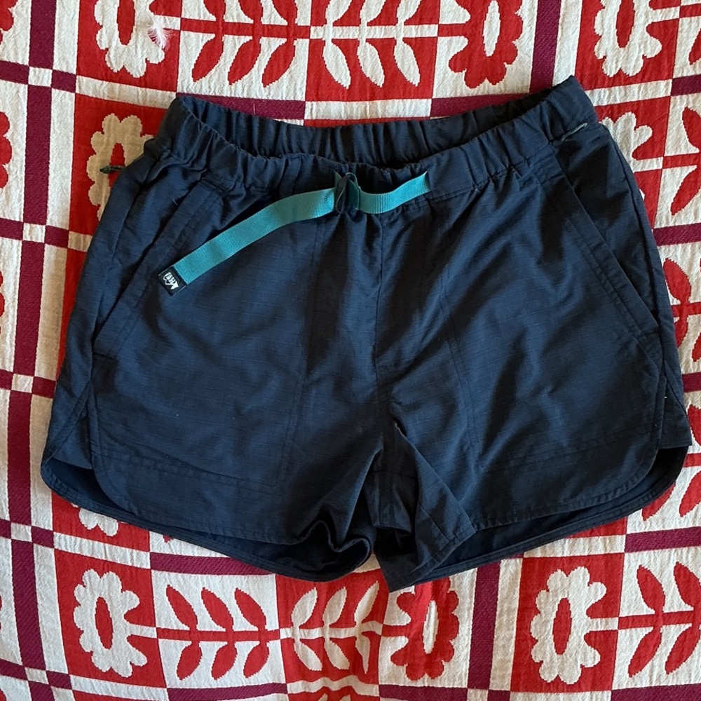 REI Women's Navy Shorts with Teal Drawstring
